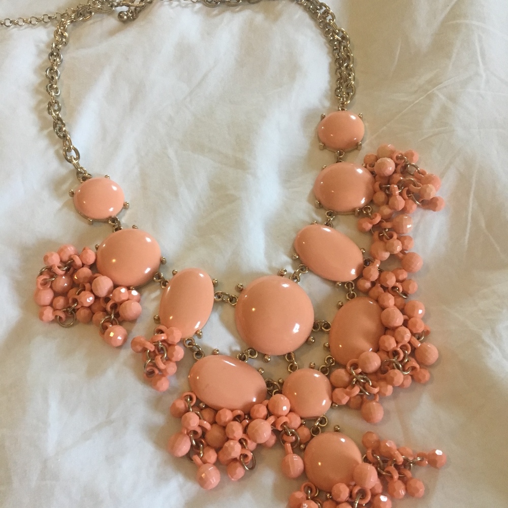 Beautiful Salmon Pink Necklace